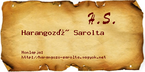 Harangozó Sarolta névjegykártya